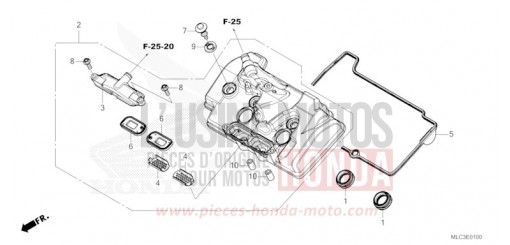 COUVERCLE DE CULASSE XL750S de 2025